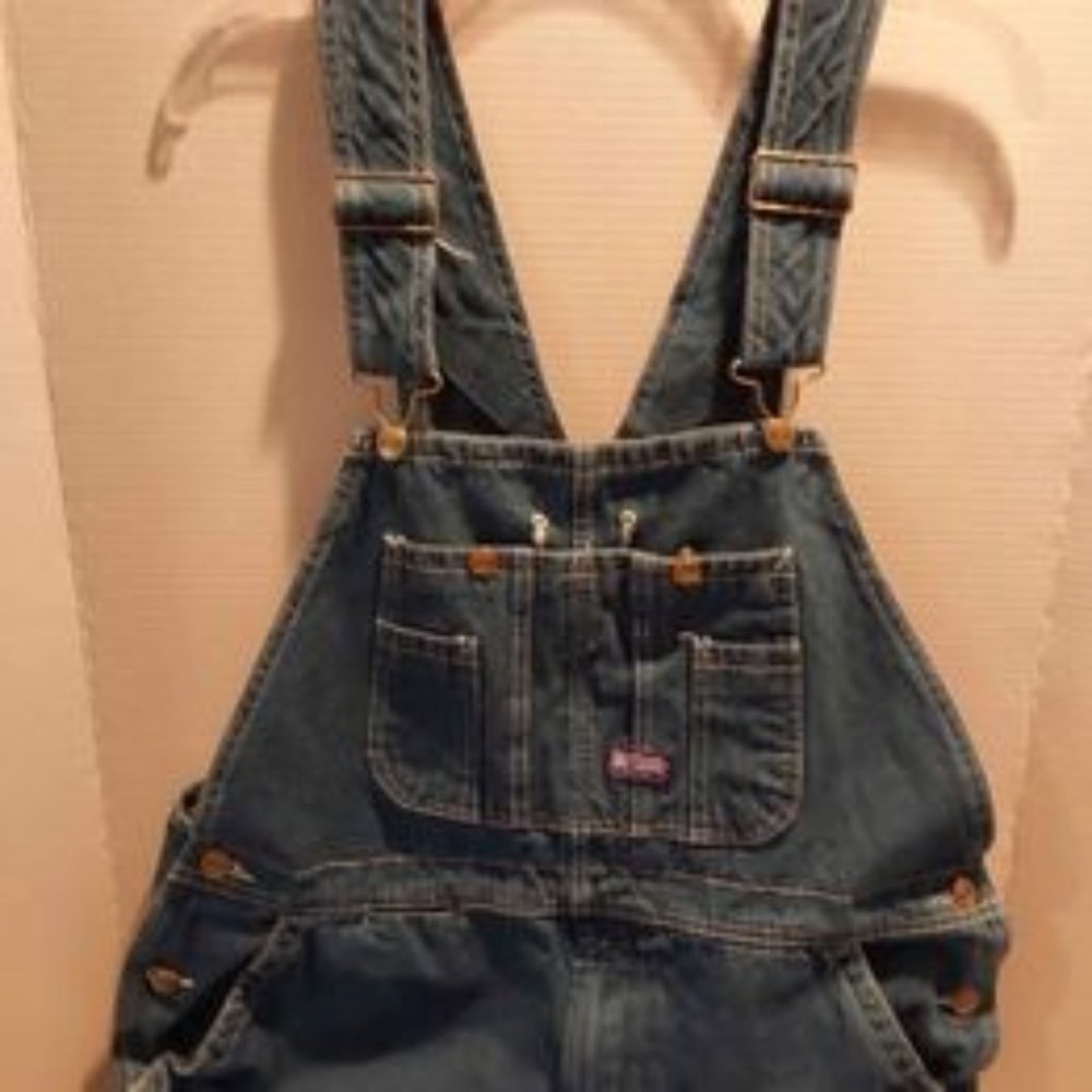Men's Big Smith Brand Denim Bib Overalls size 36 x 32